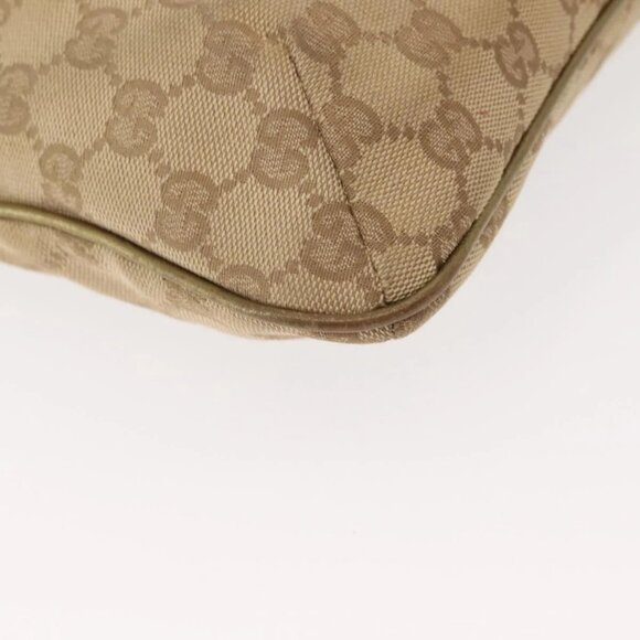 GUCCI GG Canvas Sherry Line Shoulder Bag Beige Gold 189749 001998 Auth yk19719 - Picture 5 of 16